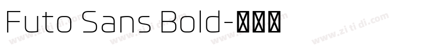 Futo Sans Bold字体转换